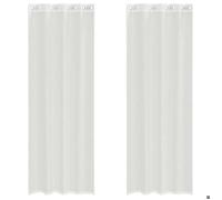Meilleures Rideau fenêtre-Rideaux en voile avec œillets 2 pcs blanc SSDC9623604