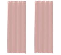 Meilleures Rideau fenêtre-Rideaux en voile avec œillets 2 pcs rose 140x260 cm SSDC1806238