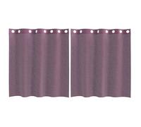 Meilleures Rideau fenêtre-Rideaux en voile avec œillets 2 pcs violet 140x140 cm SSDC2237079