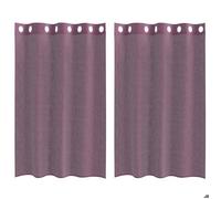 Meilleures Rideau fenêtre-Rideaux en voile avec œillets 2 pcs violet 140x175 cm SSDC7100013
