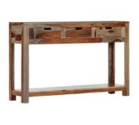Meilleures Table console - SHOP - table d'appoint rectangulaire - avec 3 tiroirs 120x30x75cm - Bois massif SSD61977559