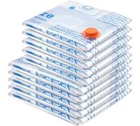 MEIQIHOME Lot de 10 Sacs Sous Vide - 5 Jumbo et 5 Large - Sacs Réutilisables pour Vêtements et Linge de Maison, Gain de Place
