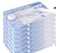 MEIQIHOME Lot de 8 Sacs Sous Vide Large pour Vêtements, Sacs Réutilisables pour Maison et Voyage, Gain de Place