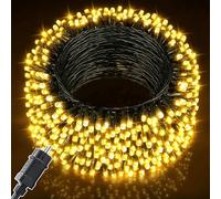 Meision Guirlande Lumineuse Exterieure Intérieur 30m/300LEDs Guirlande Lumineuse Sapin en 8 Mode, Étanche IP44, Minuterie, Fonction Mémoire, Deco Noel Exterieur pour Chambre, Mariage, Blanc Chaud
