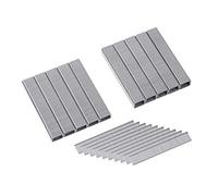 Meister 1752200 Lot de 2500 agrafes de type 53 et 500 clous type 47 pour le remplissage d'une agrafeuse manuelle et sans fil/Agrafes à fil fin pour agrafeuse électrique