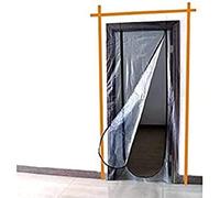 Meister 4170300 Protection Antipoussière Zippée pour Porte, 220 x 112 cm