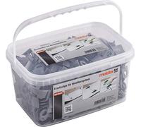 Meister 4423200 Lot de 400 clips de rechange pour système de nivellement - Dans un seau - Épaisseur de carrelage 7-15 mm/Aide au nivellement de carrelage avec languette de traction/Aide à la pose