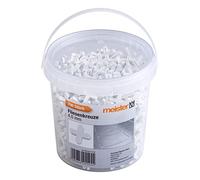Meister 4427150 Lot pratique de 700 croisillons pour carrelage en polypropylène robuste Blanc 4 mm