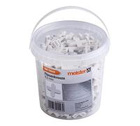 Meister 4427250 Lot de 300 entretoises de carrelage en polypropylène robuste Blanc 8 mm