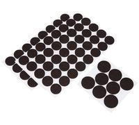 Meister, 645286 Assortiment de patins en feutre autocollant, marron, 104 pièces