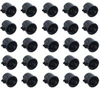 Meister 7460110 Lot de 25 boîtes d'interrupteurs encastrées - 60 mm de Profondeur - Noir - Diamètre 60 mm - pour Montage d'interrupteurs et de Prises/boîte encastrée avec Embouts Tunnels/boîte de