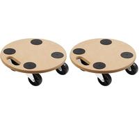Meister 821350 Chariot à roulettes - Plaque MDF - Roues en PP - Ø 350 mm - 150 kg (Lot de 2)
