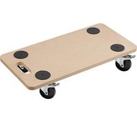 Meister 821400 Chariot à roulettes Plaque MDF Roues en PP Freins- 590 x 290 mm - 200 kg Freins