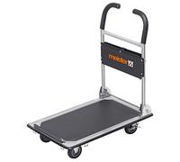 Meister Werkzeuge 8985620 Chariot plateforme pliable, avec espace de rangement acier Charge max: 150 kg