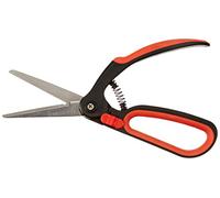 Meister 9719400 Ciseaux à buis - Lames en Acier Inoxydable - Utilisation à Une Main - pour Couper des buis et des Bois formés/Taille-haie/cisaille à buis / 9719400 Argent, Noir, Rouge