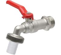 Meister 9922870 Robinet à Boisseau sphérique avec raccord de Tuyau en Laiton de Haute qualité 26,44 mm Filetage extérieur pour citerne d'eau de Pluie