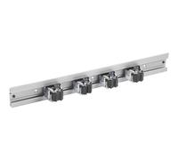 Meister Barre porte-outils WU9953160 en aluminium 500 x 60 mm – 5 pièces