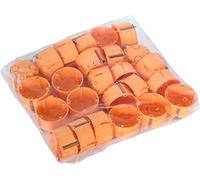 Meister Boîte Murale Creuse encastrée, 45 mm de Profondeur, Couleur Orange, 25 pièces, diamètre 68 mm, Trou de fraisage pour Installation d'interrupteurs et Prises, boîte de dérivation, boîte