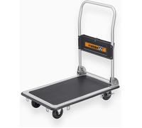 Meister Chariot plateforme 8985530 pliable 150 kg frein stationnement roulettes pivotantes acier
