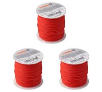 Meister Cordon de maçon Rouge 6305450-3-100 m de Long - Diamètre 1,7 mm - Polypropylène tressé - Résistant aux nœuds - Indéchirable et Durable - sur Bobine/Ligne de Guidage/Ligne de Construction /
