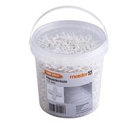 Meister Croisillons de carrelage 1,5 mm - Lot pratique de 1800 pièces - En polypropylène robuste - Blanc - Accessoires pour carrelage - Aide à la pose de carreaux - Croix pour joints - 4426950