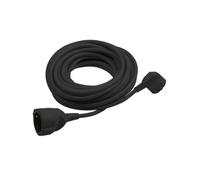 Meister extension de mise la terre câble 2 m, noir, IP20
