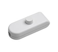 Meister Ficelle de Entre Interrupteur 1 Broches, 2 A, Décharge de Traction/Borne de Protection, Blanc, 7441230