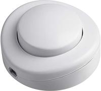 Meister Interrupteur à pédale 1 Broche - Serre-câbles - Borne de Protection conducteur Blanc 7441400