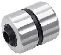 Meister Kit de réparation pour Tuyau sans Outil et Rapide en Aluminium - Étanche/Adaptateur de Tuyau pour raccommoder/rallonge de Tuyau 19,05 mm (3/4 Zoll) Gris
