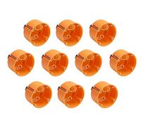 Meister Lot de 10 boîtiers électriques profonds à encastrer pour murs creux Orange 35 mm orange