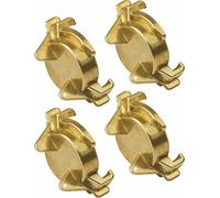 Meister Lot de 4 bouchons aveugles - Raccord rapide - Laiton - Pour bloquer les tuyaux - Espacement des griffes de 40 mm - Convient pour l'eau potable selon DVGW