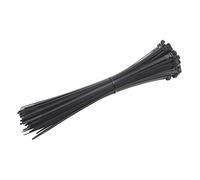 Meister Lot de 50 Serre-câbles Pratiques - Noir - 120 x 2,5 mm - en Nylon Solide - Résistant aux UV - Durable et Robuste - Kit de Serre-câbles pour pièces en Groupe, connecteurs de câble, 7452120