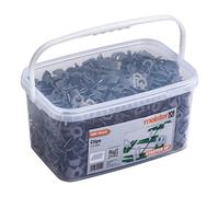 Meister Lot de 900 clips pour système de nivellement « Starter » - Épaisseur des languettes de 1,5 mm - Épaisseur du carrelage 7-15 mm - Compatible avec les entretoises Meister Starter/Aide au