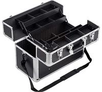 Meister Mallette multifonction 450 x 320 x 225 mm - Extra grand espace de rangement / Compartiments modulables pour petites pièces et compartiment debout / Mallette de maquillage / 9095050