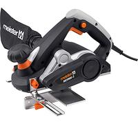 Meister Raboteuse électrique MEH 900-2, 900 W - largeur de la raboteuse 82 mm - profondeur de coupe 3 mm - profondeur de pliage 15,5 mm - avec butée latérale et butée de profondeur de pliage - sac à poussière/raboteur/5460150, noir