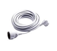 Meister Rallonge avec prise de terre, blanc, 7432310 | Pour l'intérieur (IP20) - Couplage Schuko - Rallonge électrique pratique pour la maison