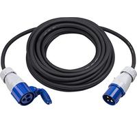 Meister Rallonge CEE Camping 10m - 16A/230V - IP44 - Extérieur (IP44 | Extérieur (IP44) - H07RN-F3G Câble 2,5mm² - Pour Camping - Pour Fixation Câble - 10m - 16A - 230V - 16A / 230V