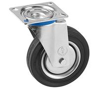 Meister Roulette pivotante, pour fixation sur Plateau, en caoutchouc, idéal pour transport de meuble ou charge lourde, 800910