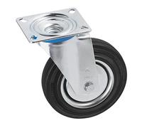 Meister Roulette pivotante, pour fixation sur Plateau, en caoutchouc, idéal pour transport de meuble ou charge lourde, 800680