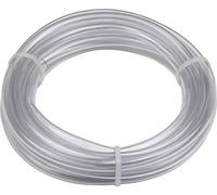 Meister Tuyau en PVC transparent - Sans insert en tissu - Pour évacuer l'air, les liquides et les substances chimiques/Tuyau d'air, tuyau d'essence, tuyau d'aquarium 4 m x 8 mm transparent