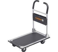 Meister Werkzeuge 8985620 Chariot plateforme pliable, avec espace de rangement acier Charge max: 150 kg