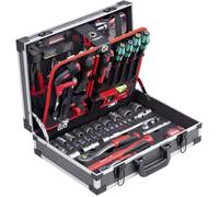 Meister Knipex & Wera 8973750 Mallette 131 pièces avec outil de qualité Knipex & Wera - Mallette solide en aluminium - Remplie d'outils professionnels