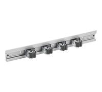 Meister Werkzeuge WU9953160 Barre de support d'appareil à pince fixe, 5 pièces