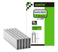 meite Agrafes Inox 304 Type 90/32 mm 18GA à Couronne Étroite 5,7 mm