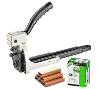 meite Agrafeuse Manuelle de Fermeture de Carton, Utilise des Agrafes pour Carton, Agrafeuse à Carton pour Carton Ondulé (Agrafeuse 18 mm avec agrafes)