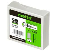 meite Clous finettes 23GA / 10 mm, Fixations Galvanisés pour Pistolet à Clous 23G, Lot de 10 000, Fil diamètre 0,63 mm, Pointes Sans Tête pour le Travail du Bois Fin et les Travaux de Garniture