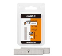 meite Clous finettes 23GA / 12 mm, Acier Inoxydable 304 Clou pour Pistolet à Clous 23G, Lot de 1 500, Fil diamètre 0,63 mm, Tête pour le Travail du Bois Fin et les Travaux de Garniture