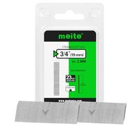 meite Clous finettes 23GA / 19 mm, Galvanisés Clous pour Pistolet à Clous 23G, Lot de 2 000, Fil diamètre 0,63 mm, Clous À Épingler Sans Tête pour le Travail du Bois Fin et les Travaux de Garniture