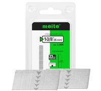 meite Lot de 2 000 clous à épingle de calibre 23 sans tête - Clous galvanisés 23GA pour pistolet à ongles, parfaits pour le travail du bois fin et les travaux de garniture