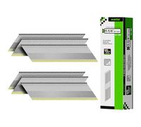 Meite Lot de 500 clous de finition coudés de 3,8 cm, galvanisés à 34 degrés pour plinthe, tapisserie, couronne, compatibles avec cloueuse de finition pneumatique/électrique